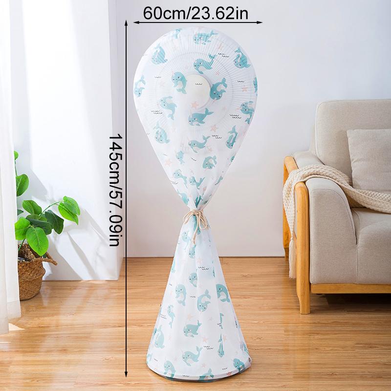 1 Stück Aufbewahrungshülle Tragbar PEVA Universell Rund Staubdicht Elektrischer Ventilator Staubschutz Wasserdicht Rundumschutz Haushalt