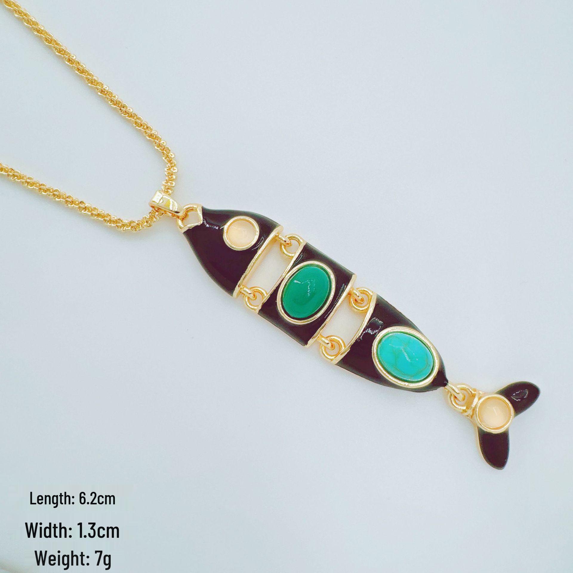Ocean Series Koi Necklace: Personalized Japanese & Korean Design for Women