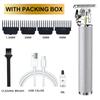 New Style Hair Clipper Razor Hair Carving Push White Electric Clipper Rechargeable Retro Oil Hair Clipper Electric Clipper