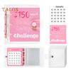 25 Envelopes Money Saving Challenge Binder Mini Cash Saving Budget Book To Save $150/300/500/1000 for Home Office School