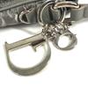Dior Logo Cannage Quilted Crossbody Pochette Flap Shoulder Bag Gray Based