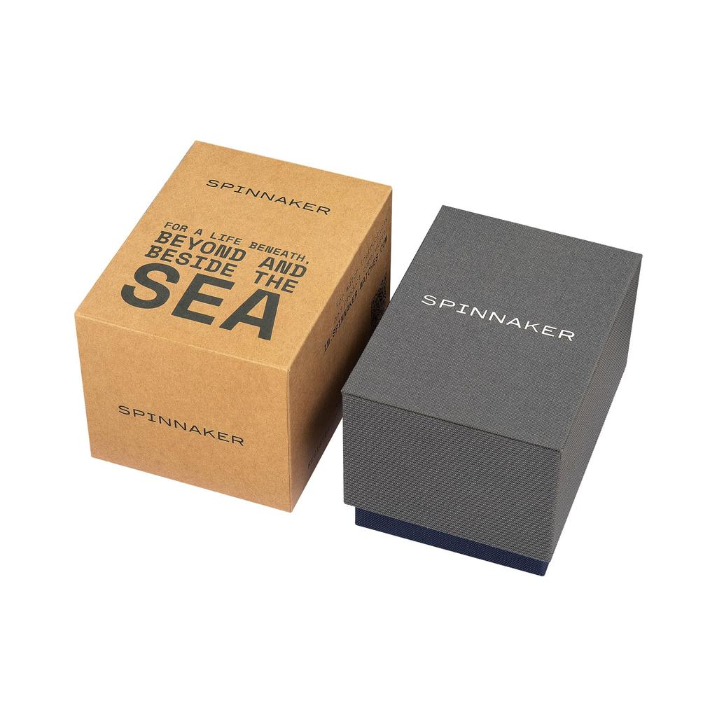 Hal Horloge Quartz 10 ATM Waterbestendig Mineraalglas Wit Wijzerplaat [SPINNAKER] SP-5068-07 Heren [Authentiek]