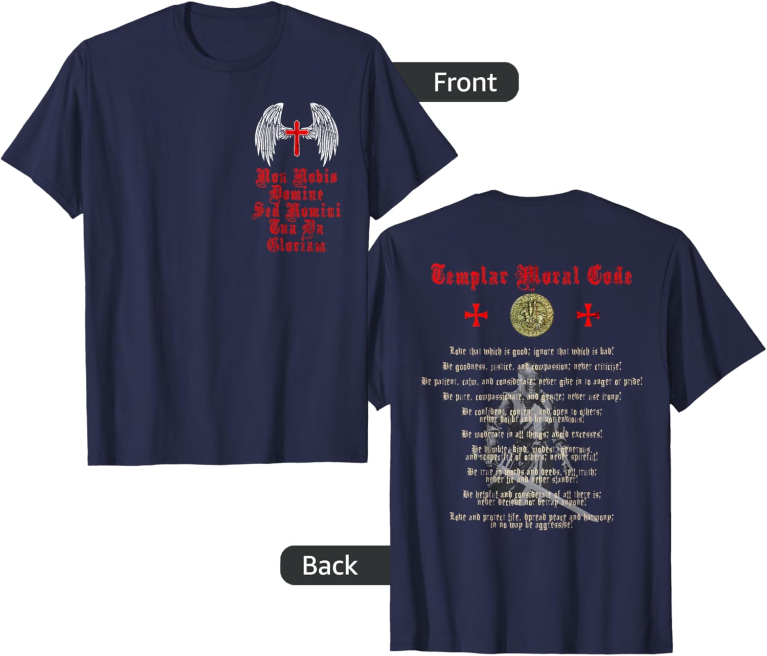 Knights Templar Cross Wings Men TShirt Short Sleeve Casual 100 Cotton ONeck Summer TShirt S