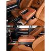 Für Toyota Tundra 2007-2021 PU-Leder Auto Innenraum Mittelkonsolenabdeckung Armlehnenbox Schutzabdeckung Zierleiste Innenraumzubehör