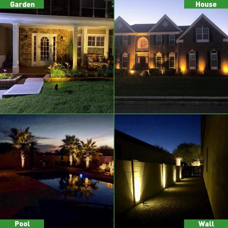 Unique Design 18 Led Spot Light Waterproof Garden Led Solar Stake Spotlight For Pathway Landscape Lawn Outdoor Decor