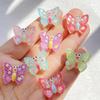 10pcs Cute Cartoon Butterfly Flat Back Resin Scrapbook Figurines DIY Home Decor Crafts