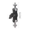 Double 1/4 Screw Universal Adjustable Mount With 360Swivel Ball Head Bracket For Display Monitor Bike Phone Holder