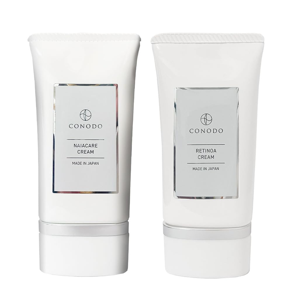 

Retinol Cream & Niacinamide Cream Set [Contains Pure Retinol Solution and Bakuchiol] [Niacinamide Cream Concentrate 20%] High Concentration CONODO