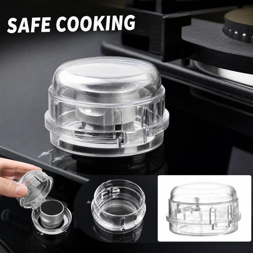 Stove Cover for Kitchen Range, Protective Knob Guard for Cooktop and Cooker