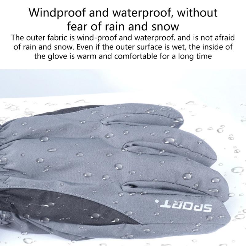 Winter Gloves Thermal Touchscreens Ski Gloves Windproof Warm Mittens for Skiing Snowboarding Shoveling Cycling Hiking