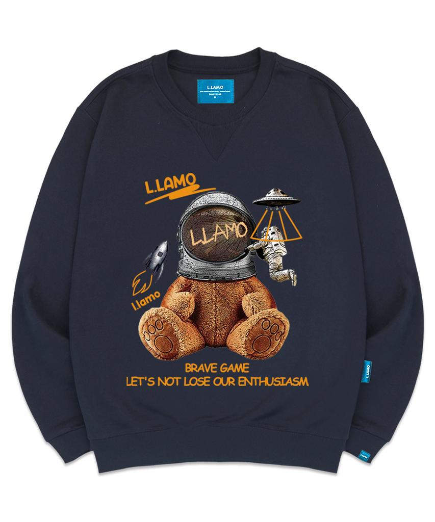 Ellamo Fleece-Lined M Space Elamo Sweatshirt Unisex Big Sizes S~4Xl (B Type)