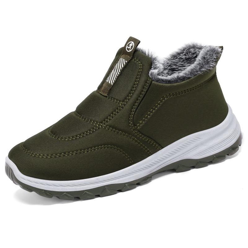 Cotton shoes Winter women's shoes Fleece thickened cotton boots One-pedal shoes Large size short boots Couple shoes