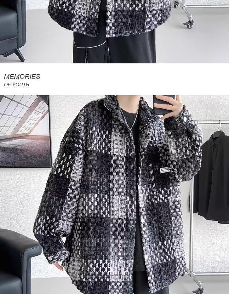 Men’s High-End Woolen Jacket - Autumn/Winter Collection, Thickened for Extra Warmth, Trendy and Stylish Outerwear.