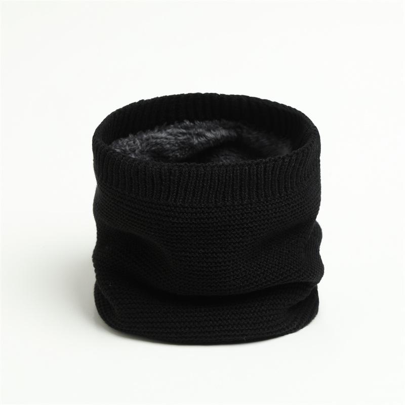 Winter Women Men Knitted Scarf Neck Ski Mask Unisex Plush Thicken Warm Scarf Female Windproof Wool Muffler Wrap Neckerchief