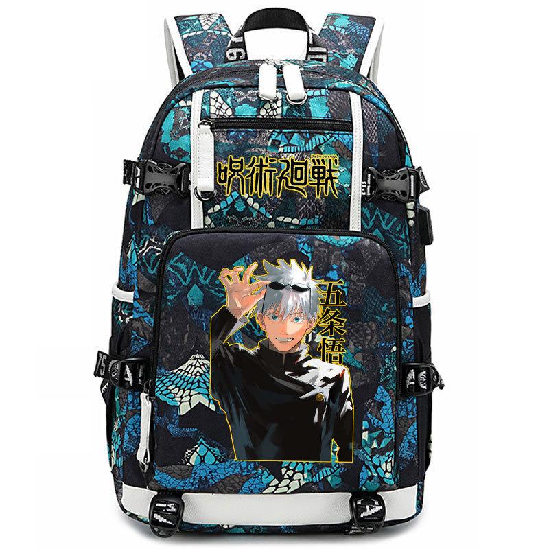 Bag Anime Peripheral Five Wushu Second Dimensional Backpack for Junior High School Students and Elementary School Students Large Capacity Backpack