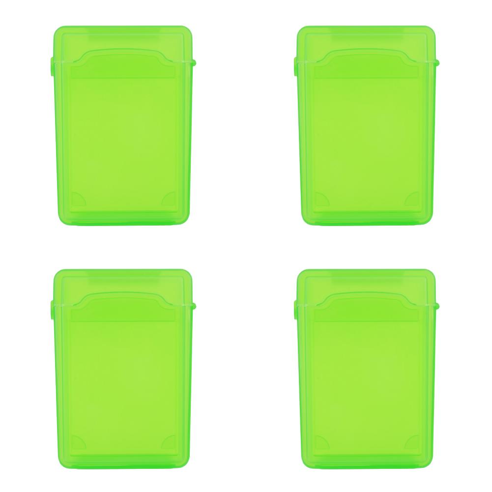 Caixa de Armazenamento para Disco Rígido IDE SATA de 3,5 Polegadas Capa de Plástico à Prova de Choque para Disco Rígido Externo Caixa de Armazenamento Multicolorida