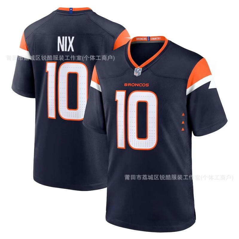 Denver Broncos NFL Fútbol Jersey Surtrin II 2 Hombres Mujeres Estilo Retro Ropa para Aficionados del Equipo Otoño Invierno