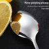 Shibua Thickened Stainless Steel Round Spoons