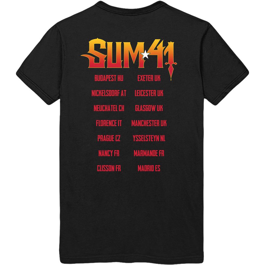 Sum 41 Unisex bavlněné tričko pro dospělé Out For Blood Back Print