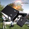 Solar Powered Wall Mount 2 LED Light Outdoor Garden Path Landscape Fence Yard Lamp White