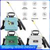 5/8L Battery Powered Sprayer with USB Rechargeable Handle and Retractable Wand Water Sprayer for Garden Lawn and Other Cleaning