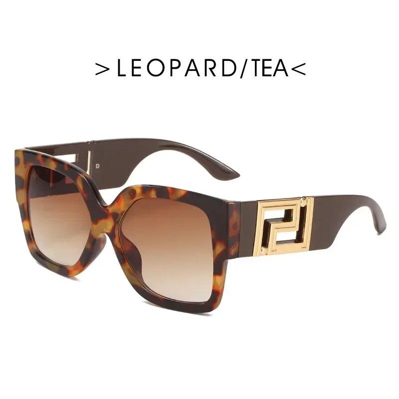 European And American Big Frame Trend Sunglasses Female Square Wide Leg Personality Sun Glasses Male Net Red Street Glasses