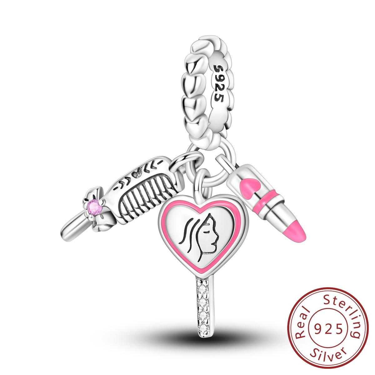 

Copper Lipstick Charms Pendant Dangle Jewelry Fit Original Bracelet For Women Diy Gift Party Fashion