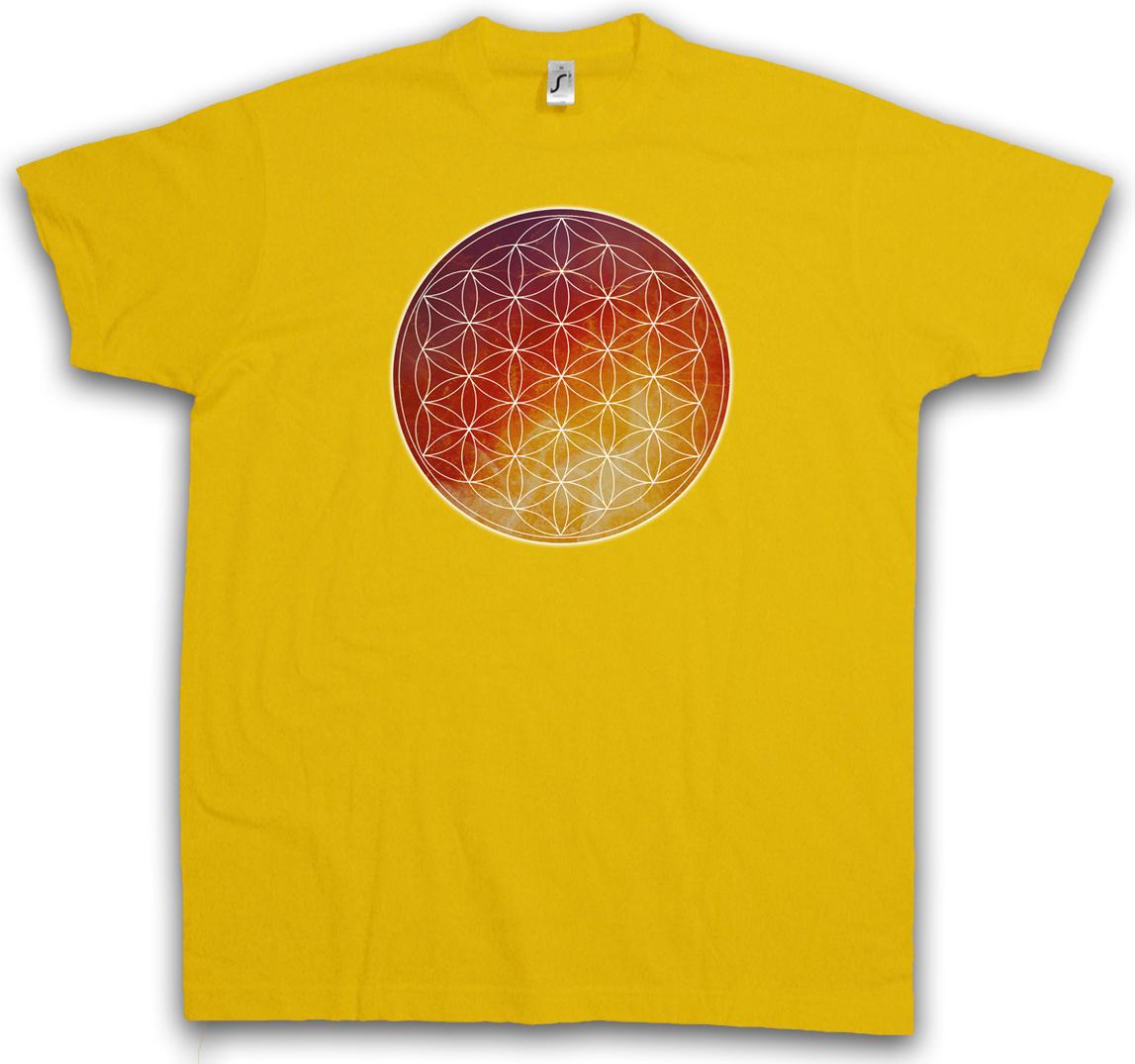 LIFEFLOWER LOGO II T-SHIRT Flower Of Life Esoterik New Age Mandala Medium XXL