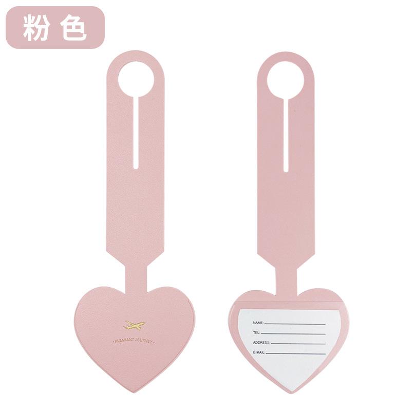 

Багажная бирка из искусственной кожи, кожаный ремешок, откидной шнурок с бумажной карточкой, проверенное имя, посадочный талон розовый