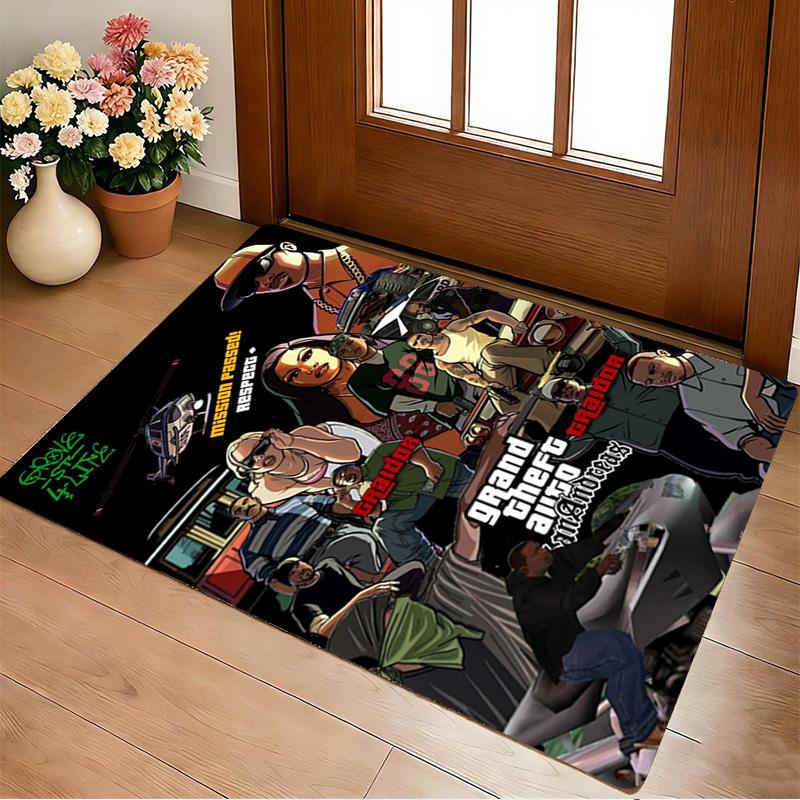 Gang Life Living Room Non-Slip Area Rug Soft Carpet for Bedroom Game Playroom Sofa Office Home Decor Doormat Christmas Gift C9211721