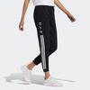 adidas Neo CNY Serie Gedruckte Kontrast-Dreistreifen Tapered Jogginghose Damen Hosen Schwarz H45035