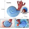 Oenux Ocean Animals Whale Shark Megalodon Crab Starfish Octopus Action Figures Soft Sea Life Model Educational Toy For Kids Gift