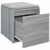vidaXL Schubladenbox Grau Sonoma 40,5x40x40 cm Holzwerkstoff