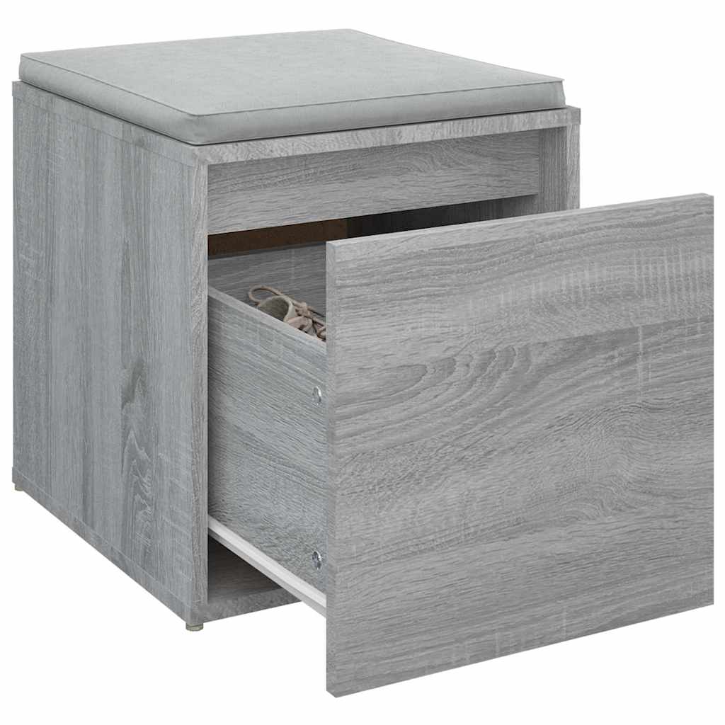 vidaXL Schubladenbox Grau Sonoma 40,5x40x40 cm Holzwerkstoff