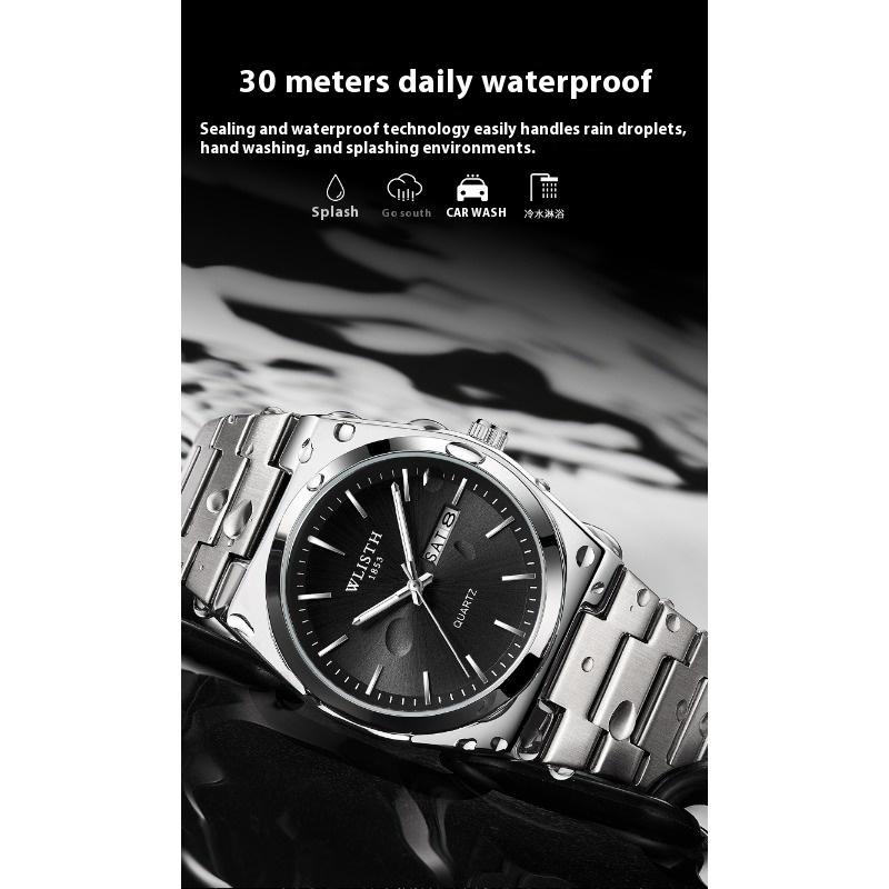 Top brand new ultra-thin men's watch waterproof luminous quartz watch