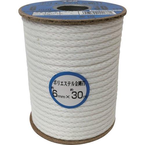 Yutakamake Polyester Rope, 6mm x 30m, Kongouuchi, Bobbin-Wound, RSX-4, Compact, High-Durability, Winding, Tying, Work Guy Rope
