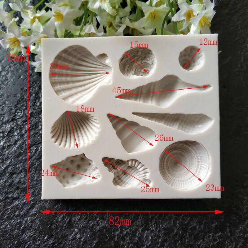 1pc New Conch Shell Silicone Cake Mould DIY Fondant Cake Pudding Jelly Mould