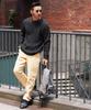 Aran Knit Size L Black Sweater Cable Knit Crew Neck Turtleneck Autumn Winter Thick Pair Matching Unisex Black White Brown Blue Hypoallergenic Simple