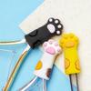 2Pcs Nail Art Cuticle Nipper Cover Protective Cat Paw Scissors Tools Cap Kit