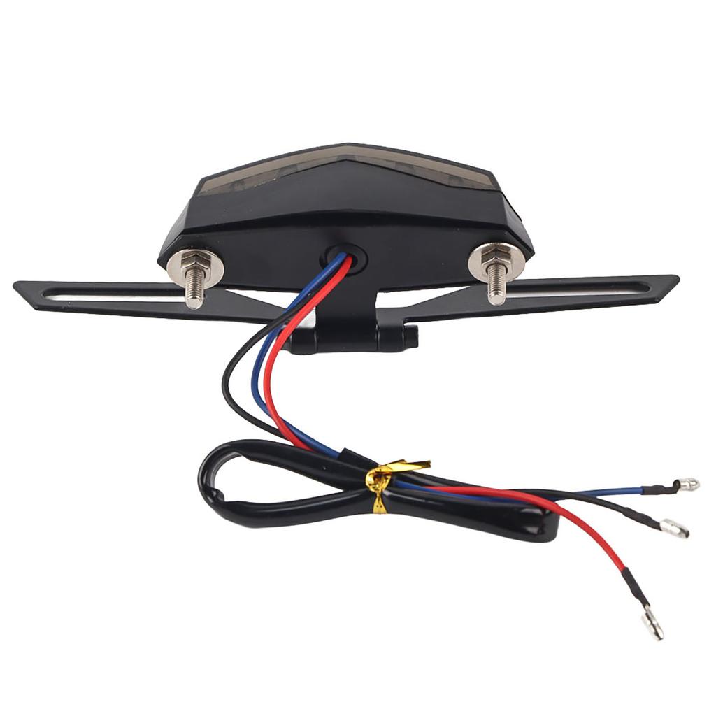 1Pc Motorcycle Dirt Bike LED Tail Brake Light License Plate Mount Holder Bracket Red Blue Light