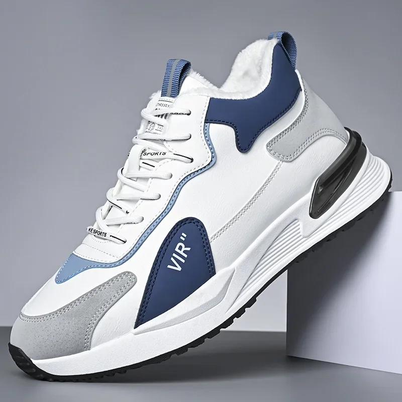 Модная мужская повседневная обувь Роскошная мужская обувь Плюс бархатная обувь — фото 7