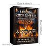 Rock and Metal Advent Calendar Christmas Gift 2D Flat Acrylic Iconic Music Characters Suitable for Rock and Metal Fans