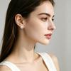 LSOOYH Orecchini con Perle d'Acqua Dolce 7-8mm Colore Argento Moda Zirconia Cubica Orecchini a Clip per Donna Regali di Compleanno