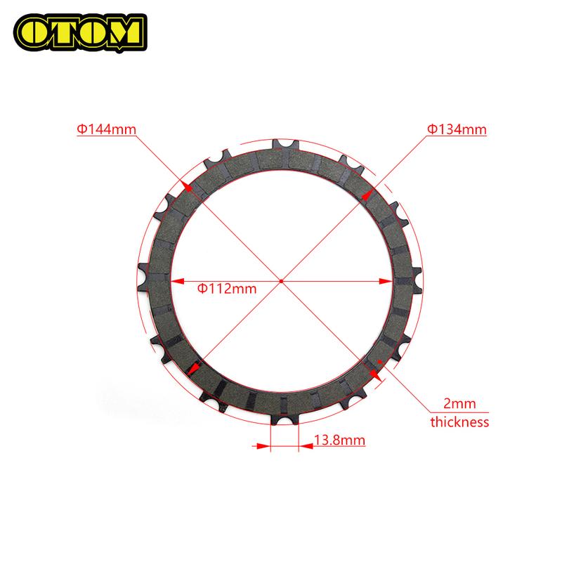 

Motorcycle For KTM HUSQVARNA GASGAS Clutch Friction Plates Lining Disc 112mm EXC300 SX250 XCW300 TC250 TE300 TX300 EC250 MC250
