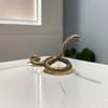Vintage Alloy Snake Figurine Fine Carving For Figurine Decor Gifts For Snake Lovers