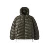 Apostrophe Comma Glossy Double-Line Hooded Padded Jacket_Khaki
