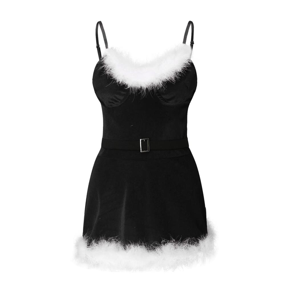 Zábavné spodní prádlo Dámská vánoční sada popruhů Slim Fit Sexy všestranná dívka