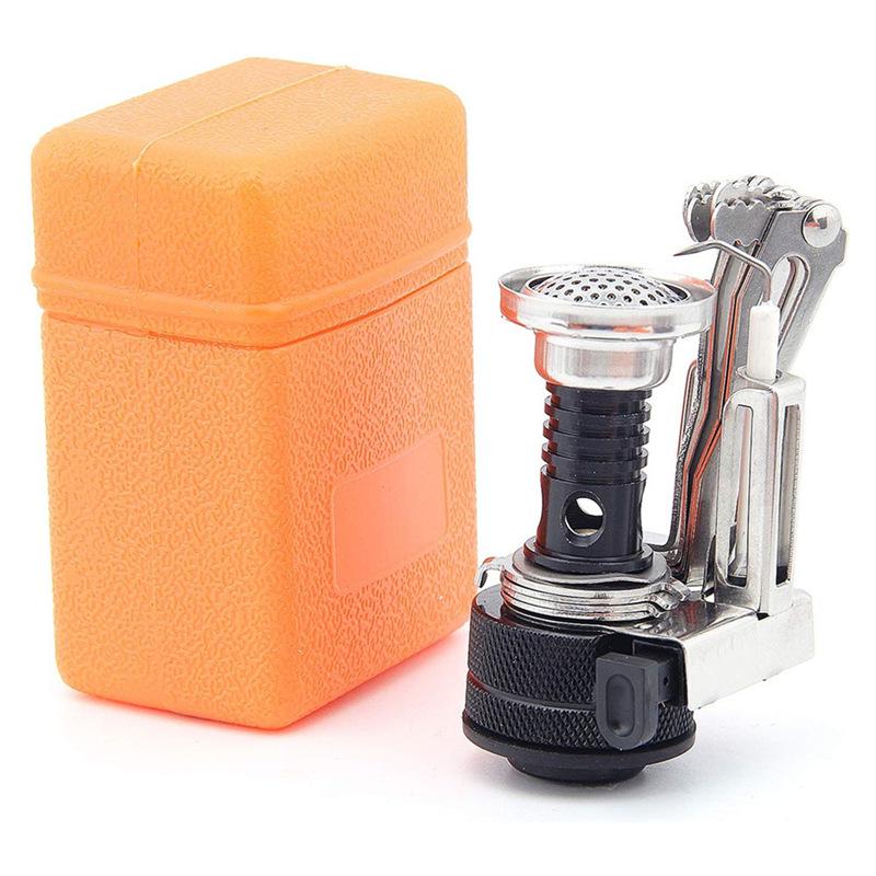 Compact Camping Stove with Integrated Electronic Ignition – Portable Propane Gas Pocket Stove for Picnic & Outdoor Adventures
