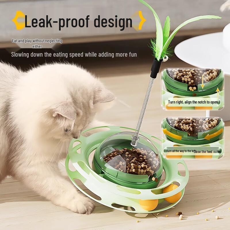 UFO Cat Tumbler Toy with Food Dispenser