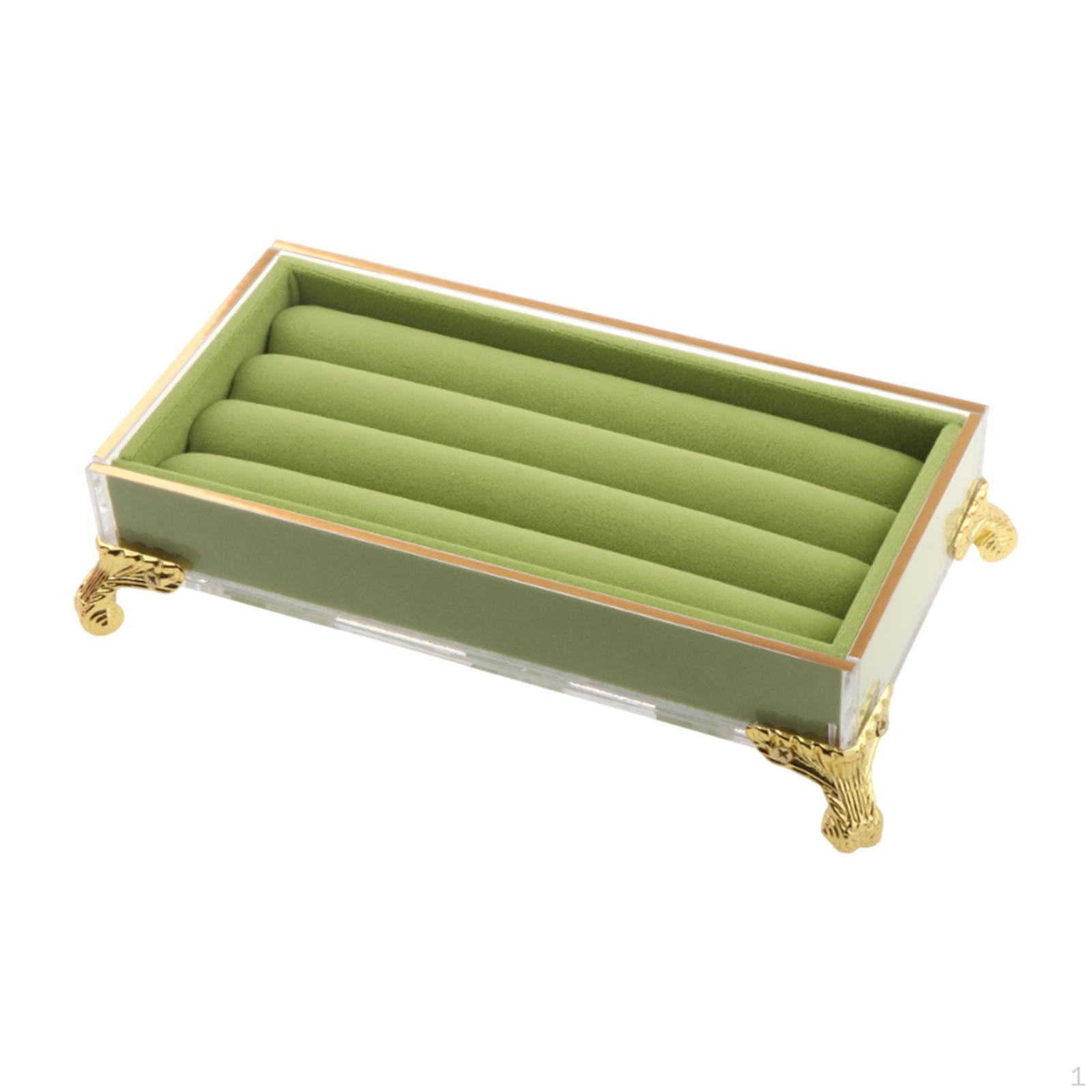 

Держатель для колец, органайзер для ювелирных изделий, небольшой элегантный поднос для хранения, подставка для домашнего стола Green